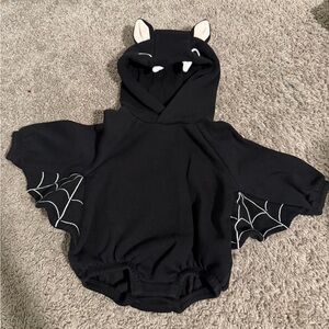 Adorable Black Bat Baby Onesie- 6-12 month
